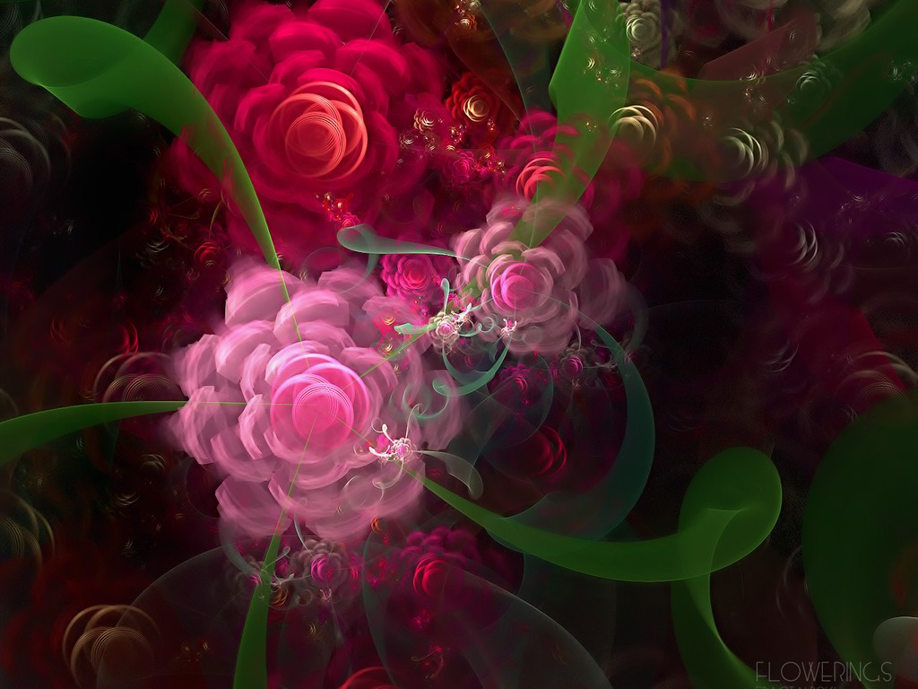 3D Dream flower wallpaper Abstract #29 - 1024x768