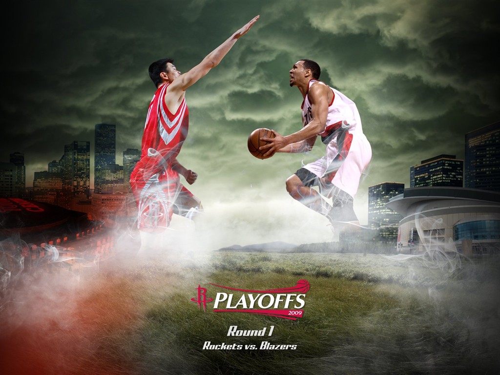 NBA Houston Rockets 2009 playoff wallpaper #1 - 1024x768