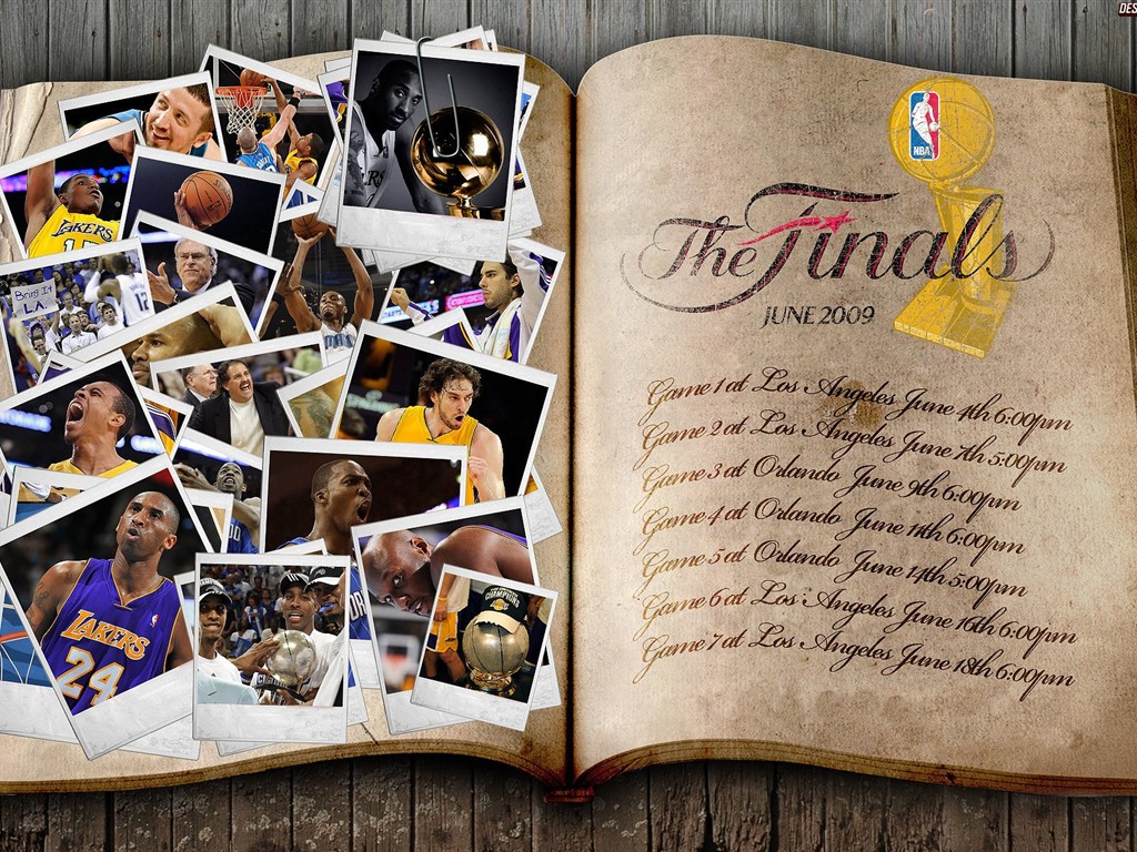 NBA2009总冠军湖人队壁纸1 - 1024x768