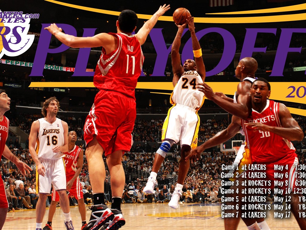 NBA2009总冠军湖人队壁纸9 - 1024x768