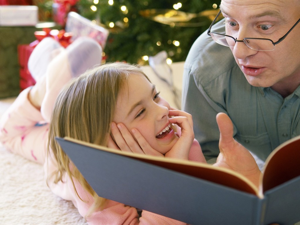 La gente celebra la Navidad Fondos de Inicio #7 - 1024x768