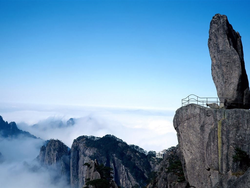 Fond d'écran paysage exquis chinois #7 - 1024x768