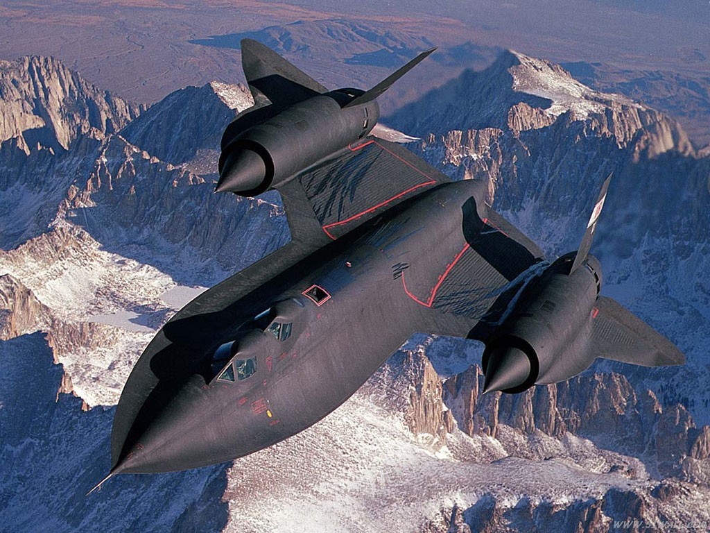 SR-71 Blackbird разведывательный самолет обои #1 - 1024x768