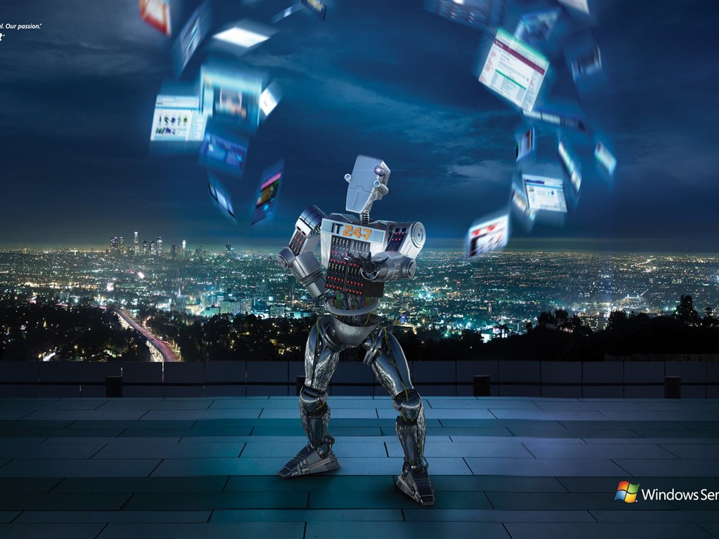 윈도우의 IT 로봇 광고 #1 - 1024x768