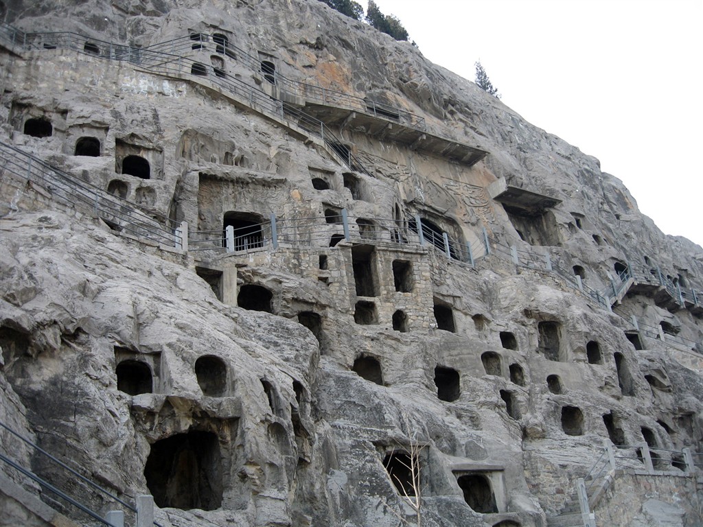낙양, Longmen의 Grottoes는 배경 화면 #23 - 1024x768