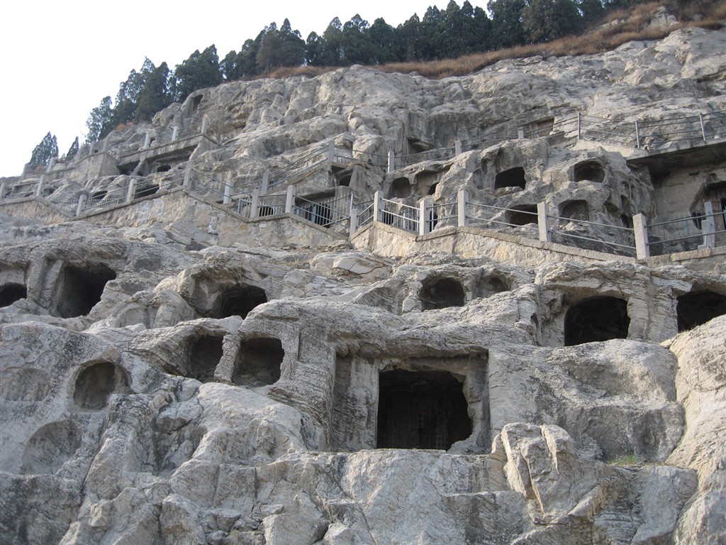 낙양, Longmen의 Grottoes는 배경 화면 #34 - 1024x768