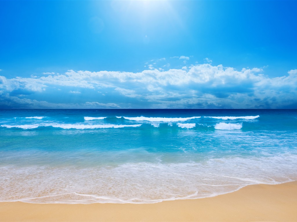 아름다운 해변의 풍경의 HD 배경 화면 #39 - 1024x768