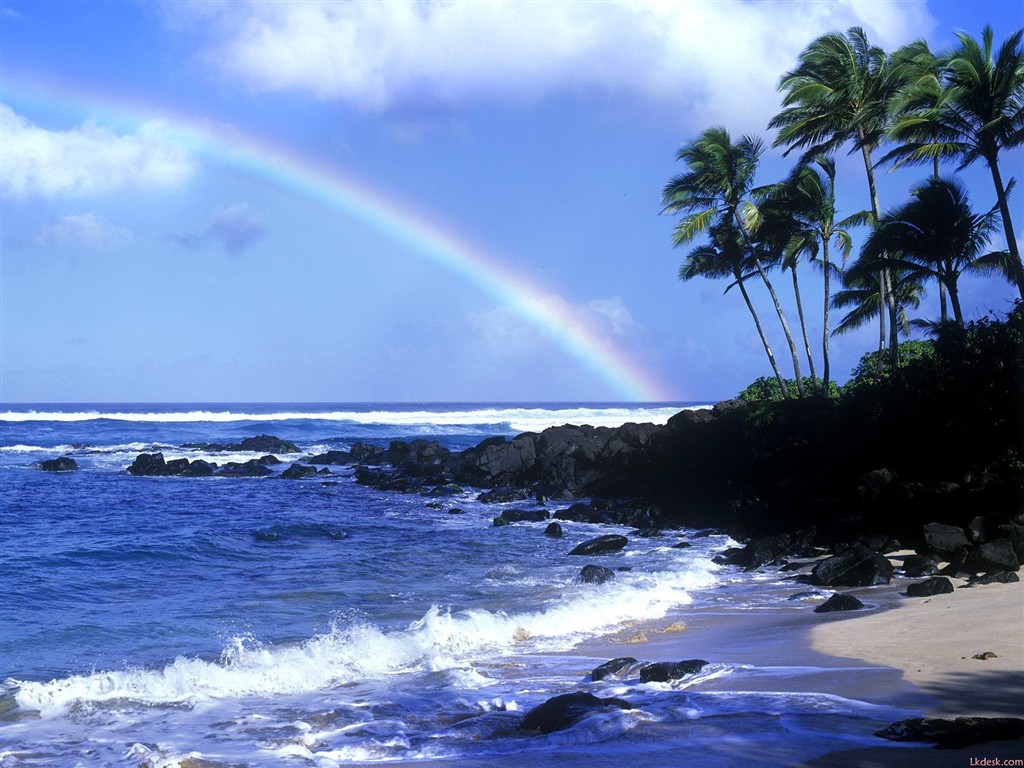 havajské pláži scenérie #14 - 1024x768