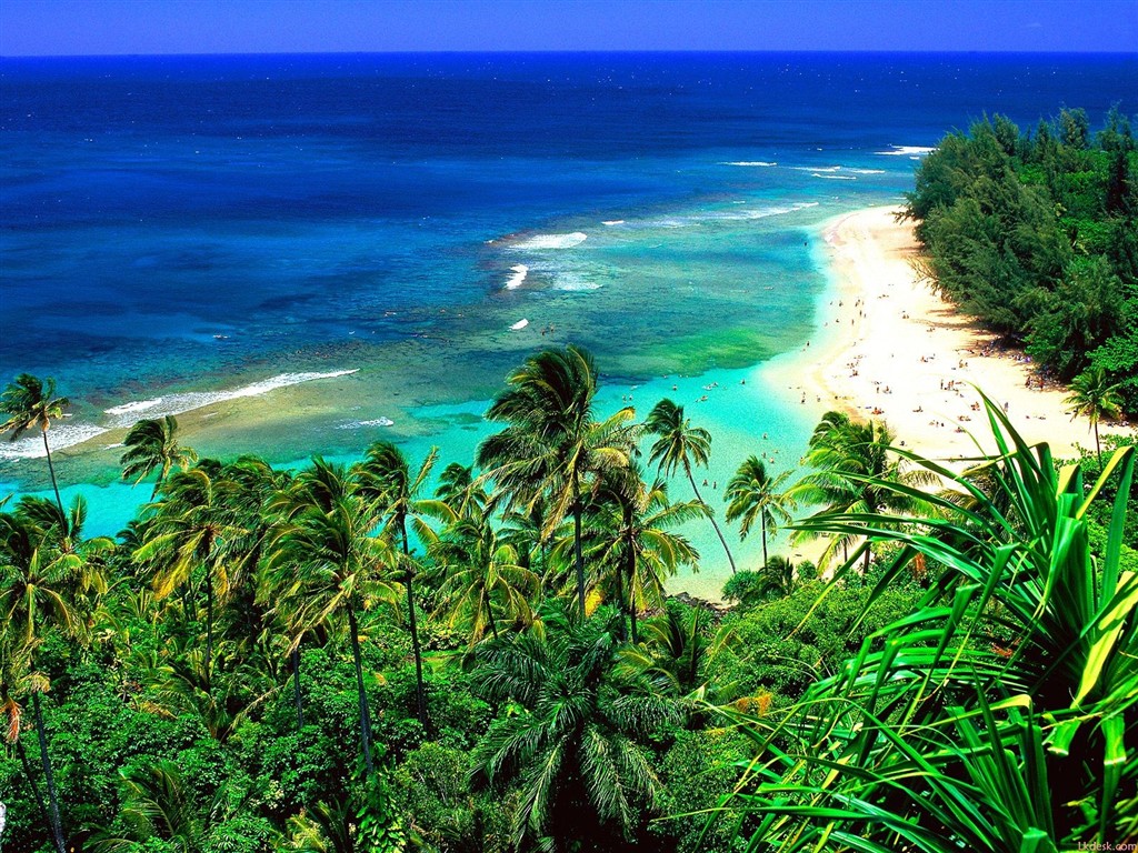 havajské pláži scenérie #16 - 1024x768