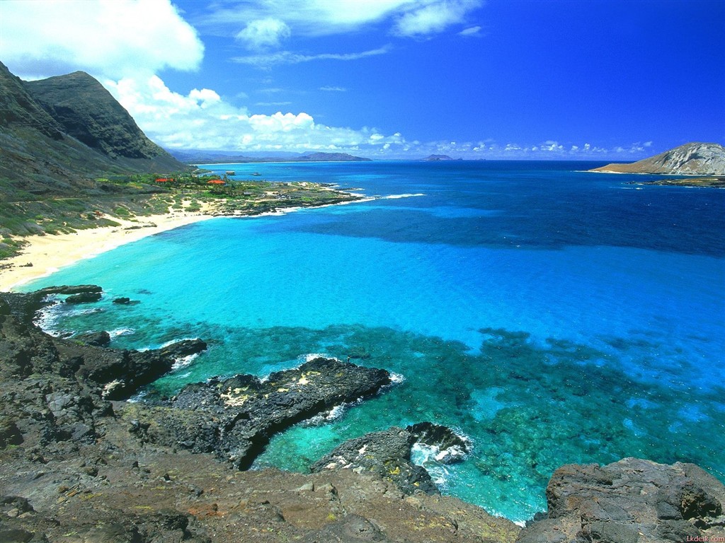 havajské pláži scenérie #17 - 1024x768
