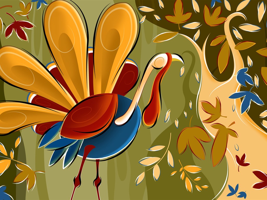 Thanksgiving theme wallpaper #7 - 1024x768