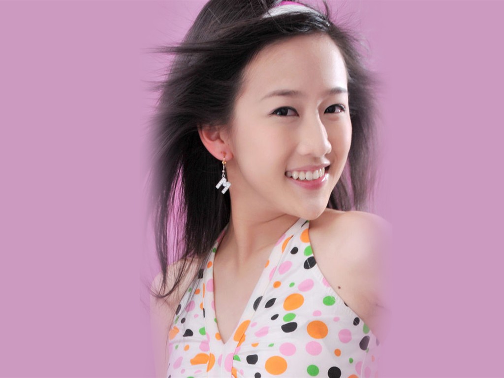 Liu Mei-containing wallpaper Happy Girl #8 - 1024x768