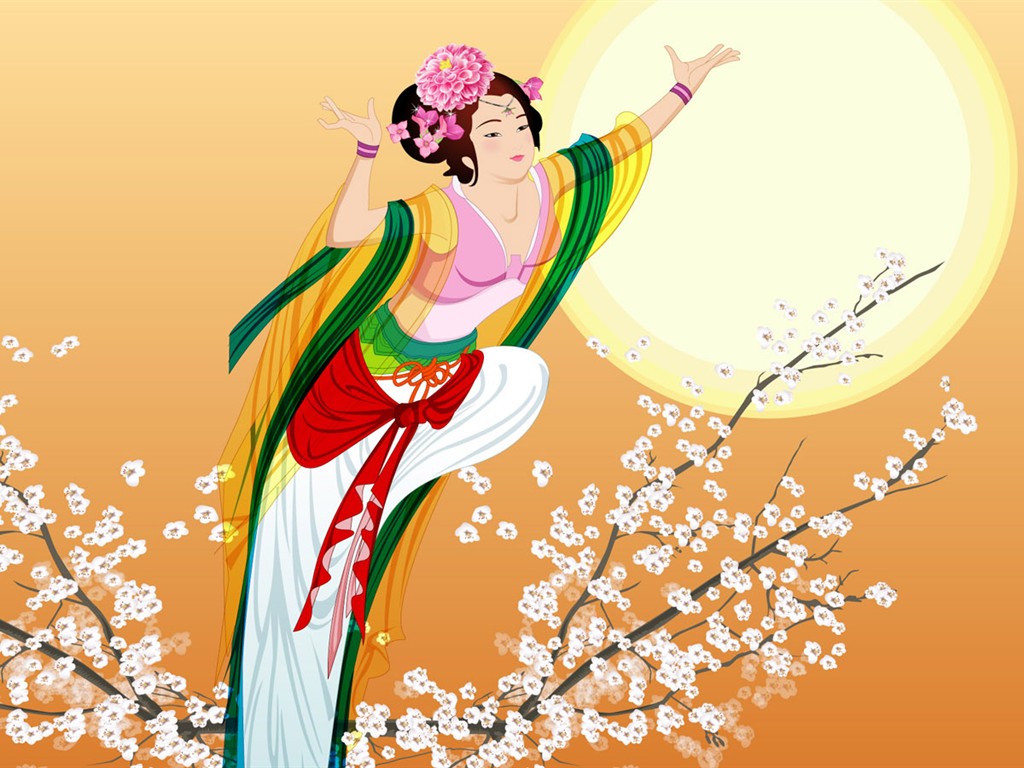 Mid-Autumn Festival Moon beautiful wallpaper #15 - 1024x768