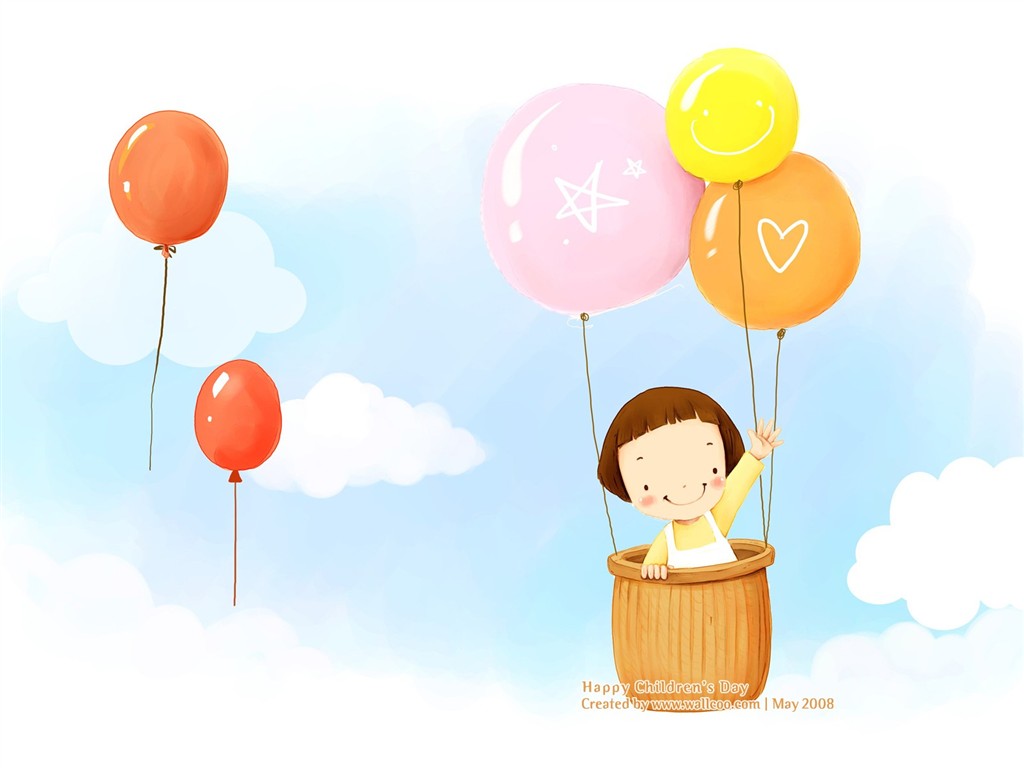 Lovely Day обои Детский иллюстратор #14 - 1024x768