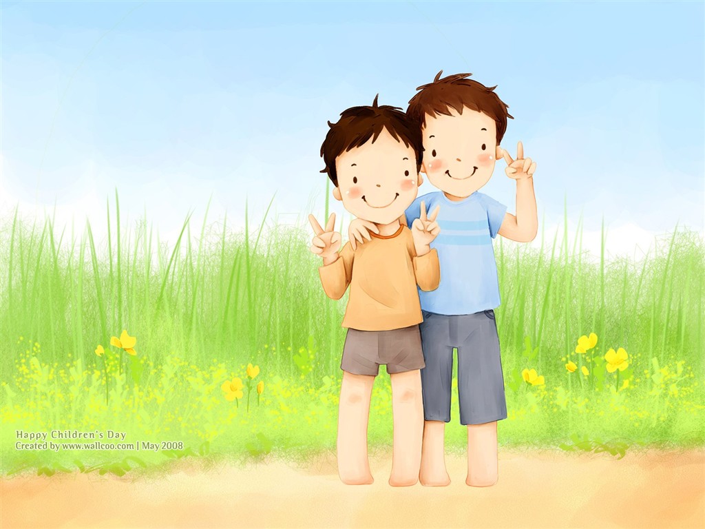 Lovely Day обои Детский иллюстратор #29 - 1024x768