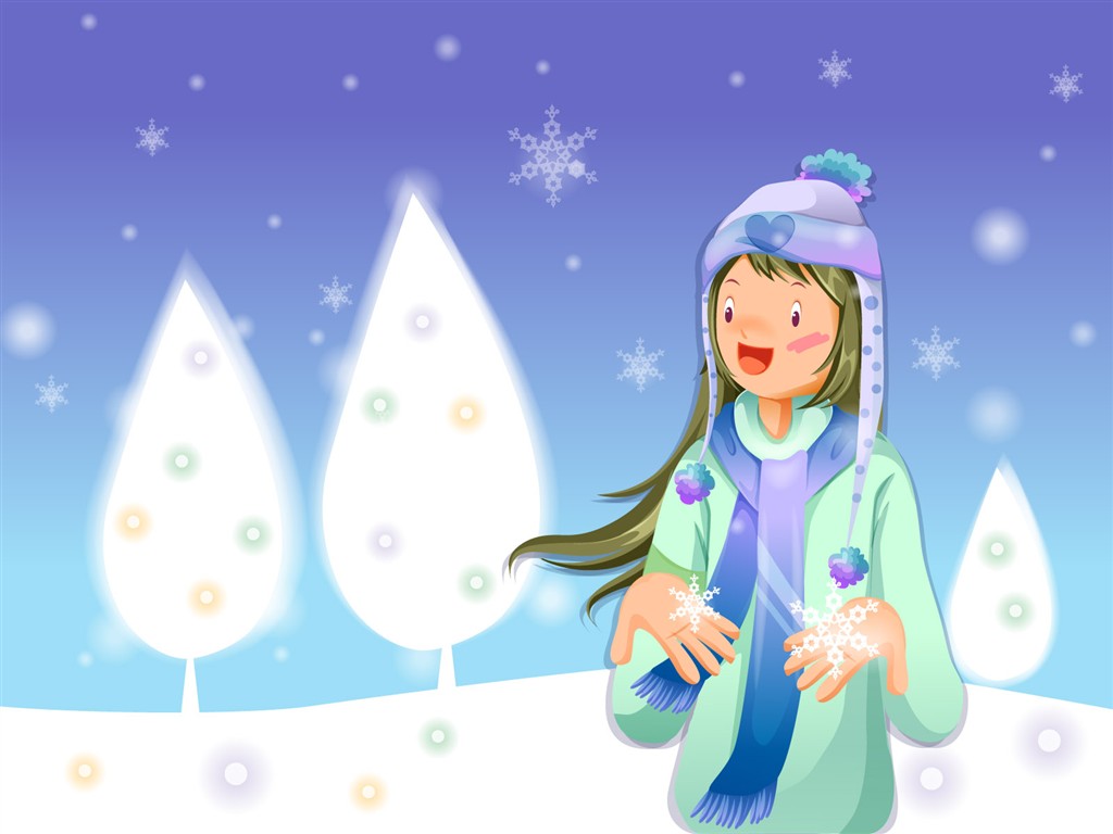 Christmas Winter Wallpaper chapter of Vector #17 - 1024x768