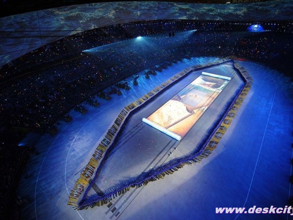 2008年の北京オリンピック式の壁紙を開く #30 - 1024x768