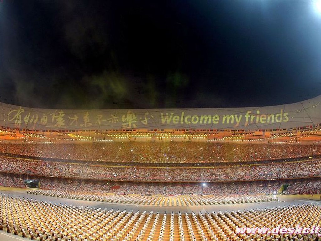  2008年の北京オリンピック式の壁紙を開く #41 - 1024x768