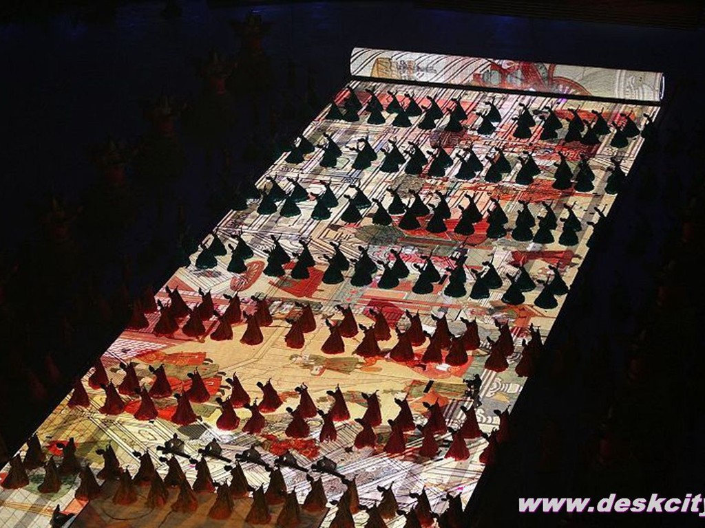  2008年の北京オリンピック式の壁紙を開く #43 - 1024x768