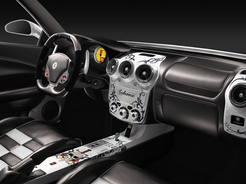 bílá lebka Ferrari F430 tapety #17 - 1024x768