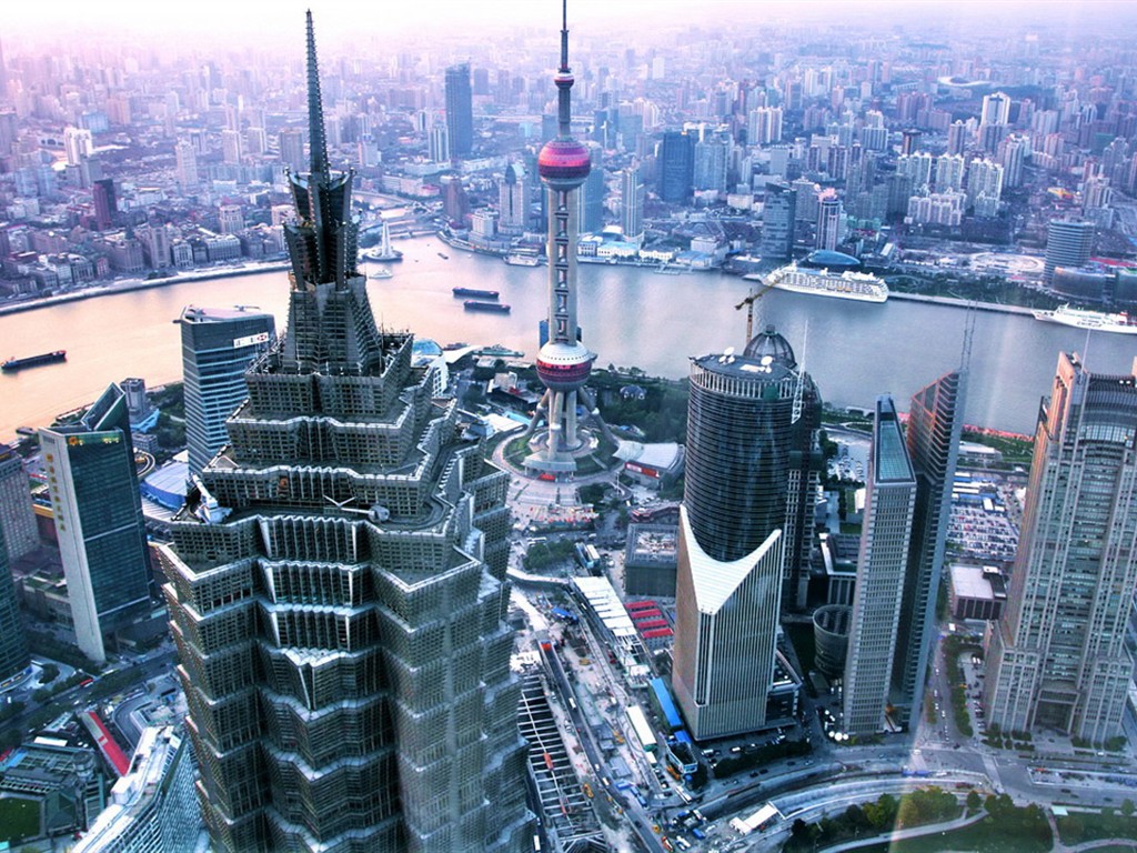 Metropolis - Shanghai Impression (Minghu Metasequoia works) #1 - 1024x768