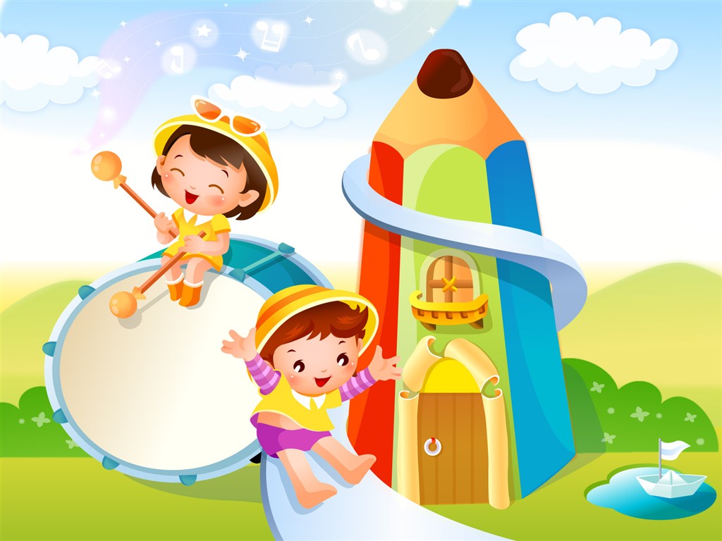 Childhood Dreams cartoon wallpaper albums #12 - 1024x768