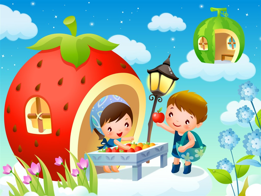 Childhood Dreams cartoon wallpaper albums #15 - 1024x768