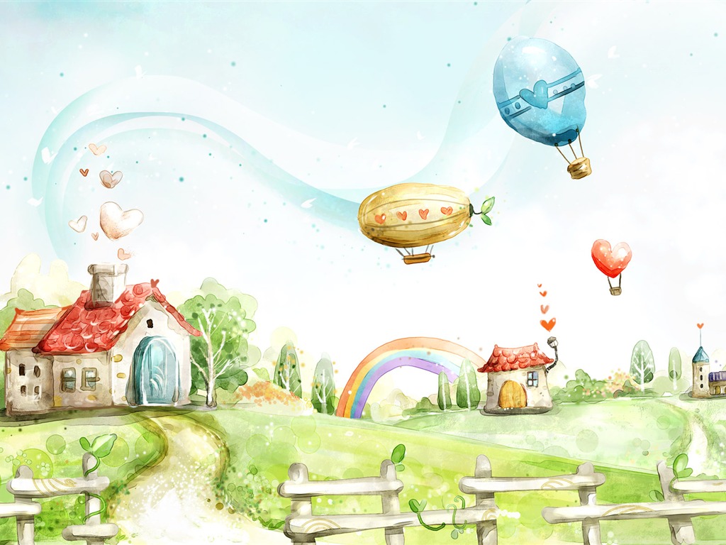 Cartoon Fantasy Scenery Wallpapers #30 - 1024x768