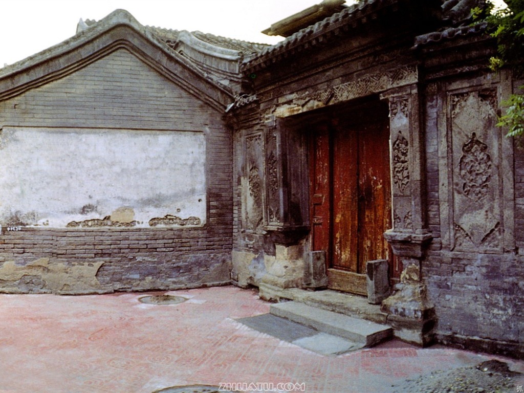 Antiguo vida Hutong de fotos antiguas fondo de pantalla #3 - 1024x768