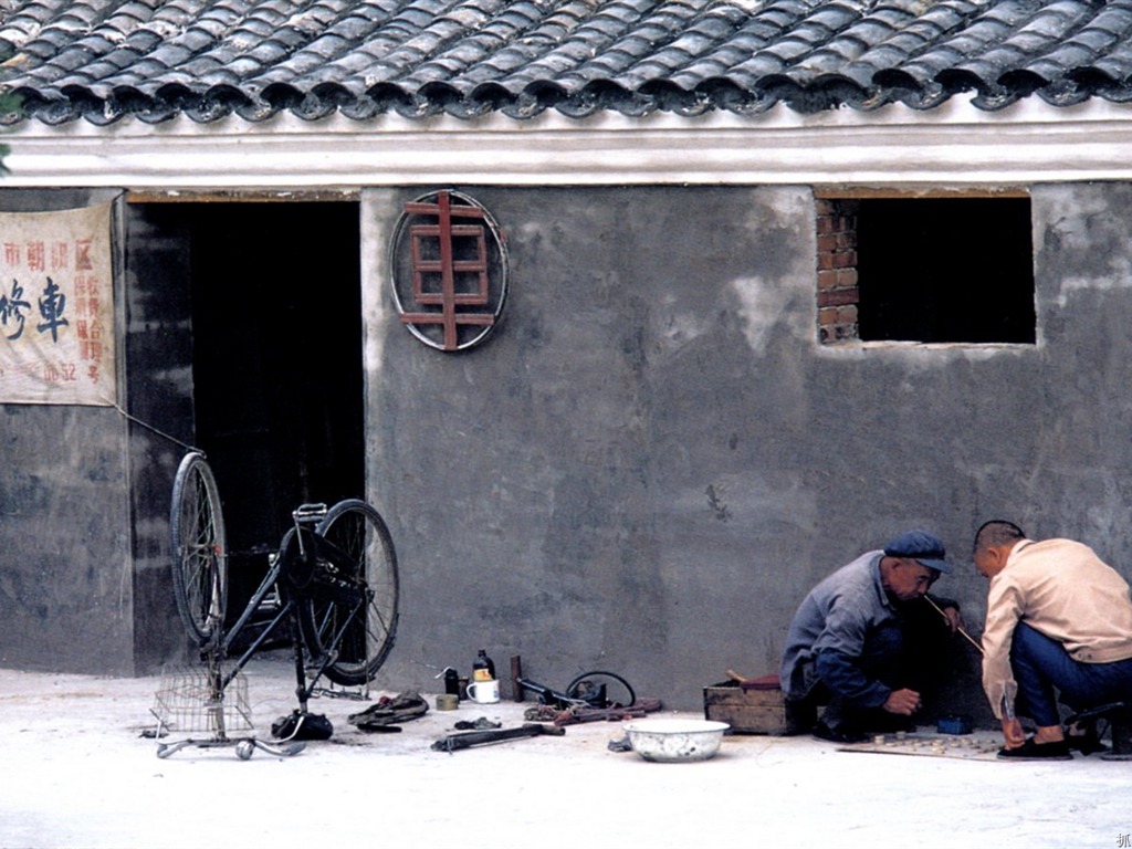 Ancien Hutong vie pour de vieilles photos papier peint #6 - 1024x768