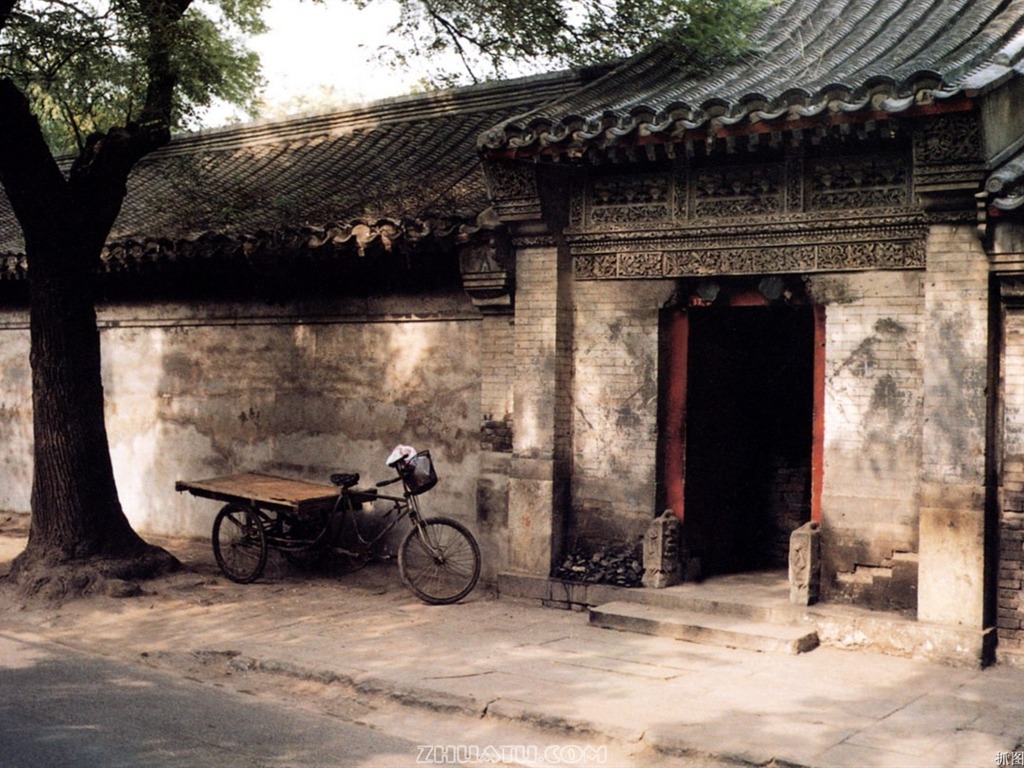 Старый Hutong жизни старые фотографии обои #11 - 1024x768