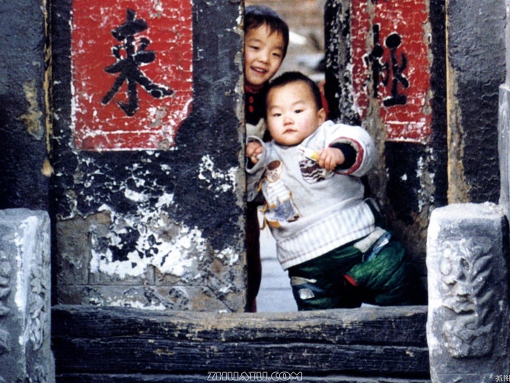 Antiguo vida Hutong de fotos antiguas fondo de pantalla #17 - 1024x768