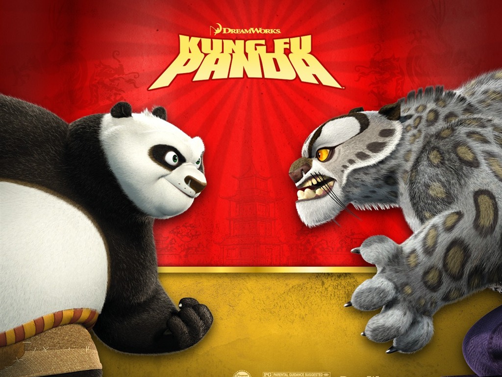 Animation 3D Kung Fu Panda fond d'écran #2 - 1024x768