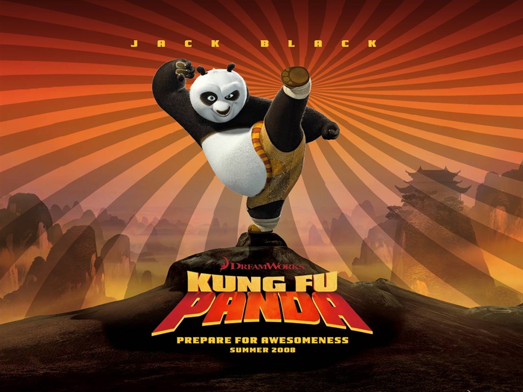 3D animation Kung Fu Panda wallpaper #3 - 1024x768