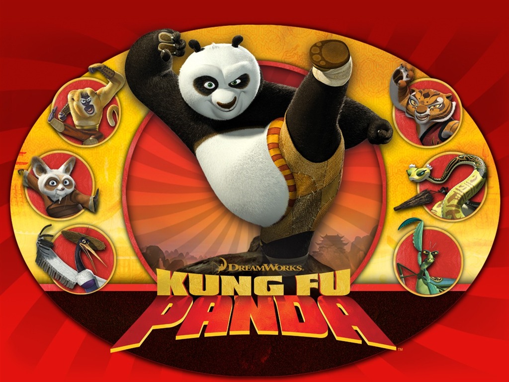 3D анимация Kung Fu Panda обои #5 - 1024x768