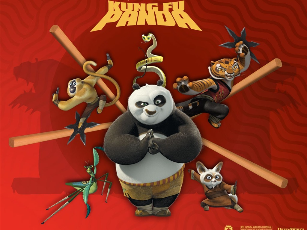 3D анимация Kung Fu Panda обои #6 - 1024x768