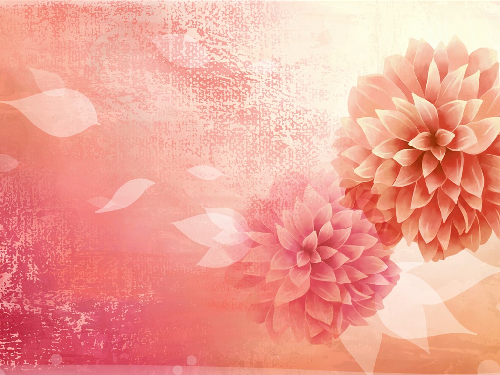 Fondo de pantalla de colores sintéticos Flor #22 - 1024x768