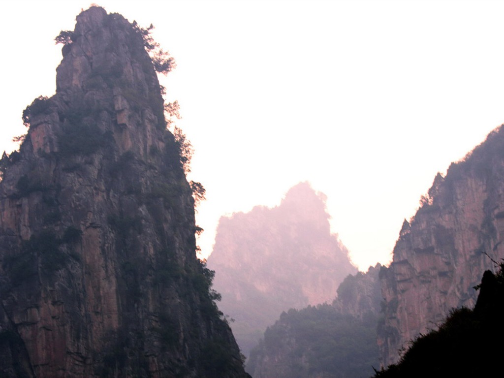 Мы Taihang горы (Minghu Метасеквойя работ) #5 - 1024x768