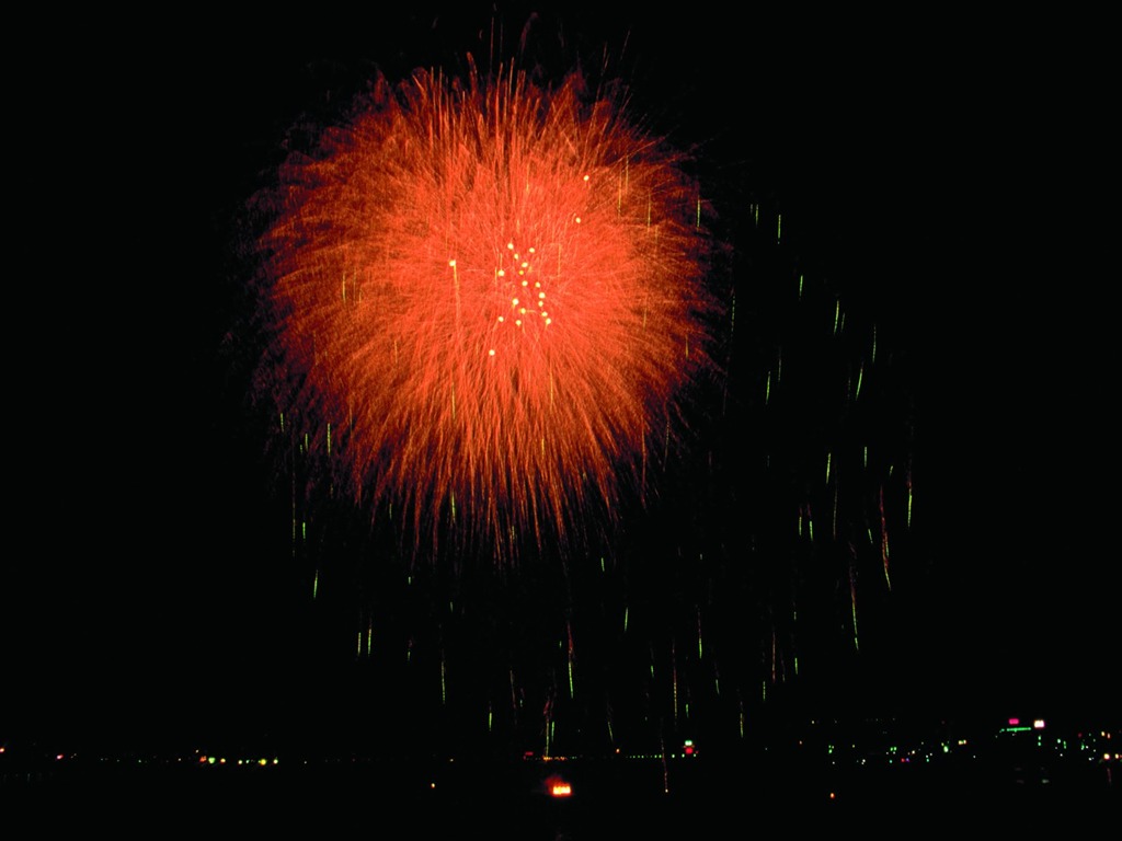 Festival fireworks display wallpaper #45 - 1024x768