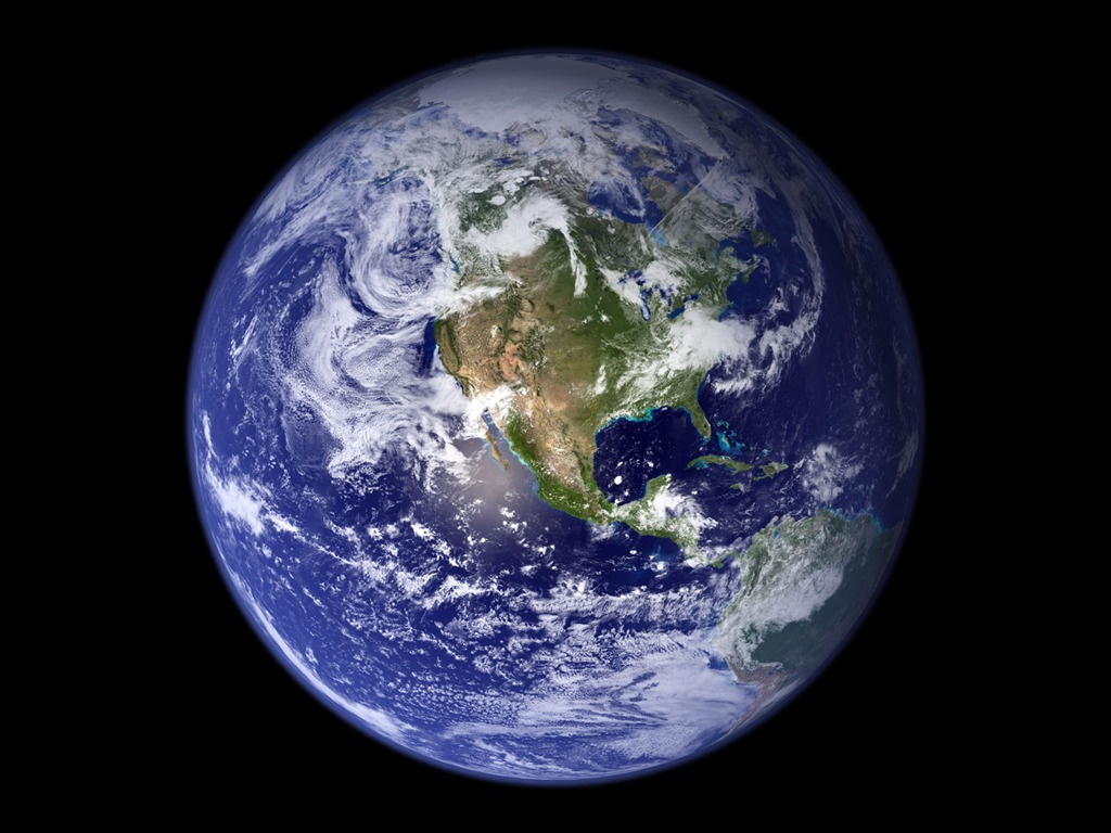 HD wallpaper krásný pohled z ptačí perspektivy na Zemi #1 - 1024x768