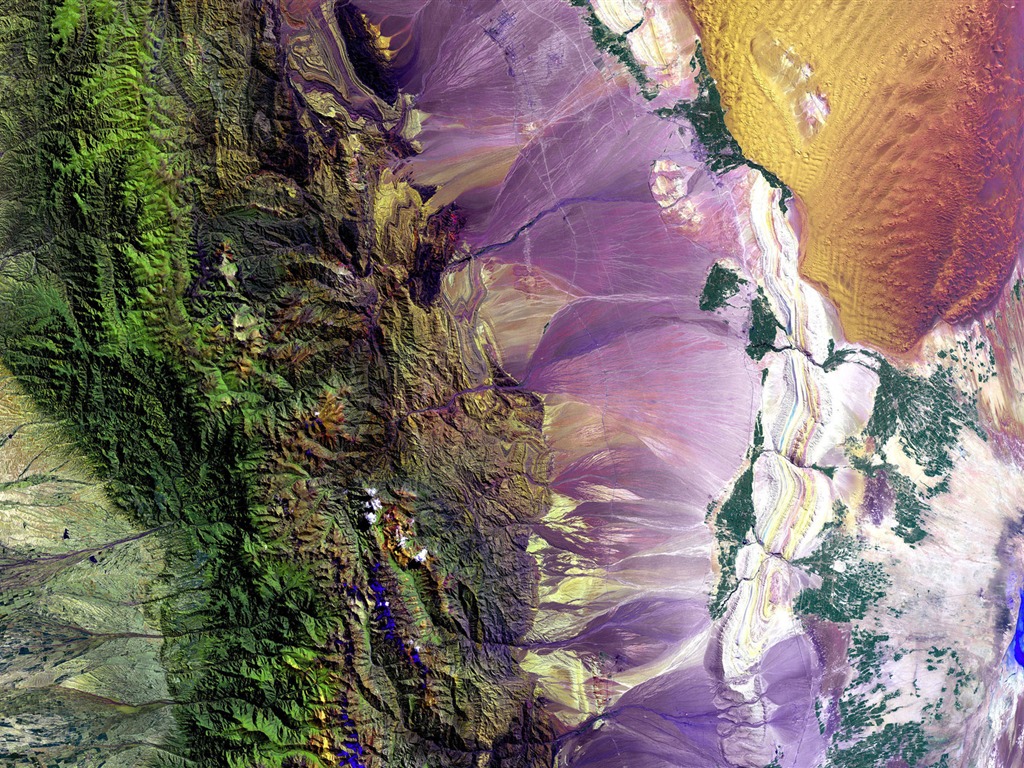HD wallpaper krásný pohled z ptačí perspektivy na Zemi #4 - 1024x768