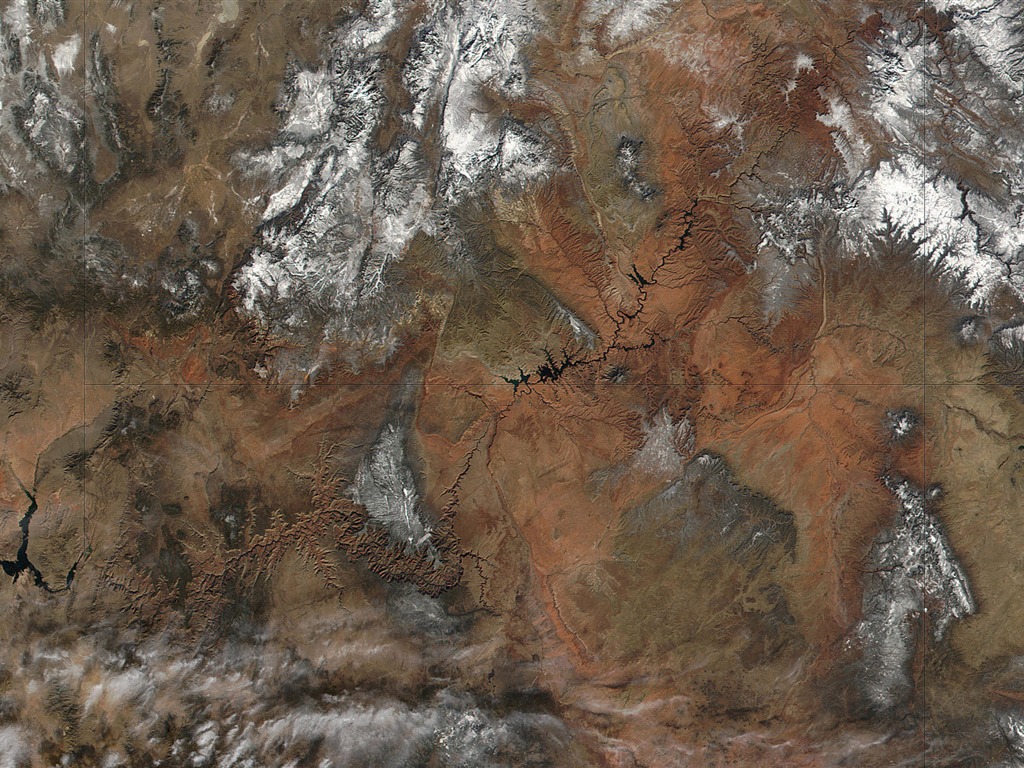 HD wallpaper krásný pohled z ptačí perspektivy na Zemi #11 - 1024x768