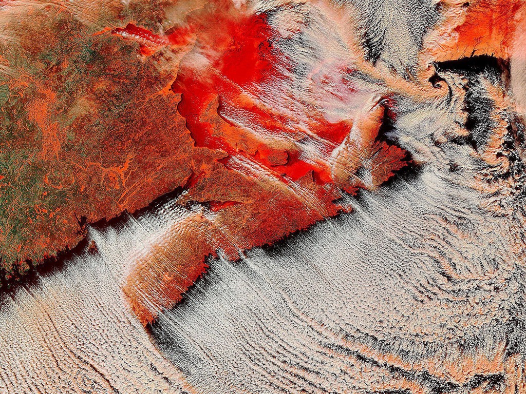 HD wallpaper krásný pohled z ptačí perspektivy na Zemi #26 - 1024x768