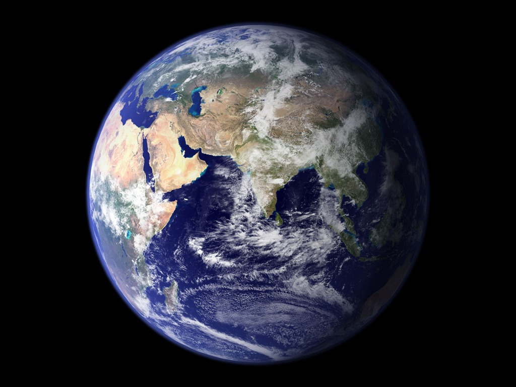 HD wallpaper krásný pohled z ptačí perspektivy na Zemi #30 - 1024x768