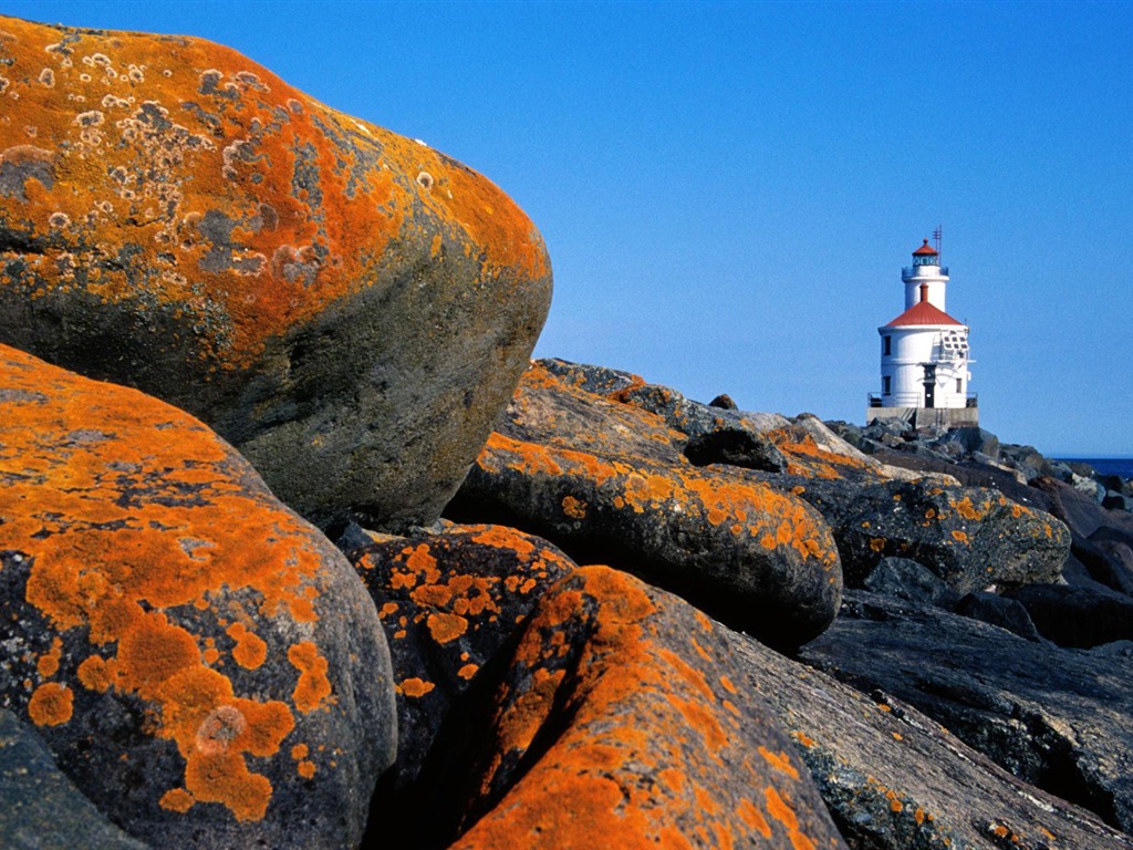 Pobřežní Lighthouse HD Wallpaper #2 - 1024x768