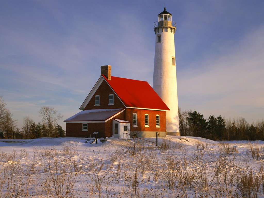 Pobřežní Lighthouse HD Wallpaper #3 - 1024x768