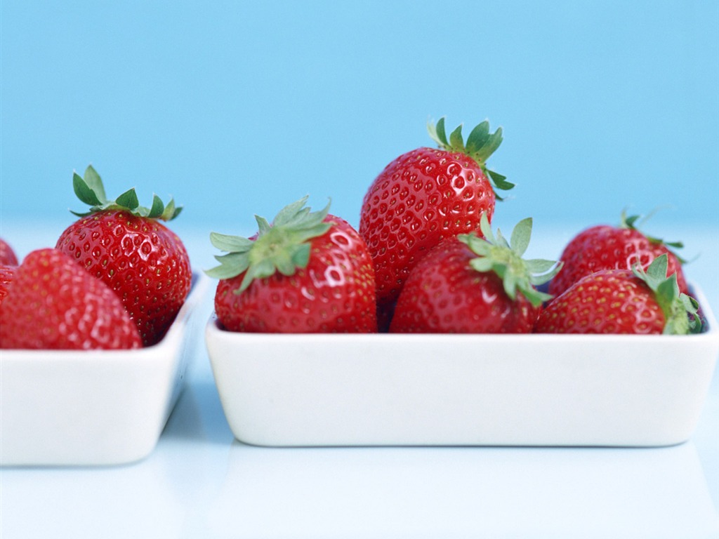 Fond d'écran aux fraises fraîches #5 - 1024x768