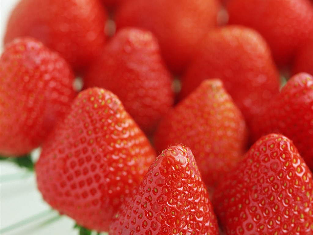 Fond d'écran aux fraises fraîches #7 - 1024x768