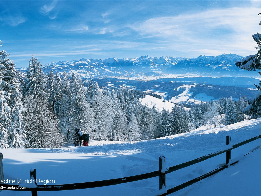 Schweiz Tourismus Winter Wallpaper #4 - 1024x768