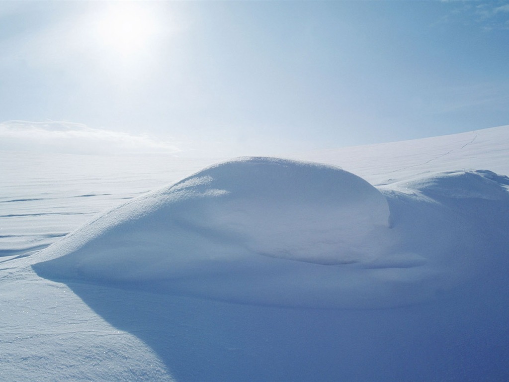 HD Wallpaper kühlen Winter Schnee-Szene #13 - 1024x768